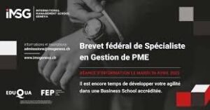L'International Management School Geneva lance une offre certifiante pour les professionnels avec le Brevet fédéral de spécialiste en Gestion de PME