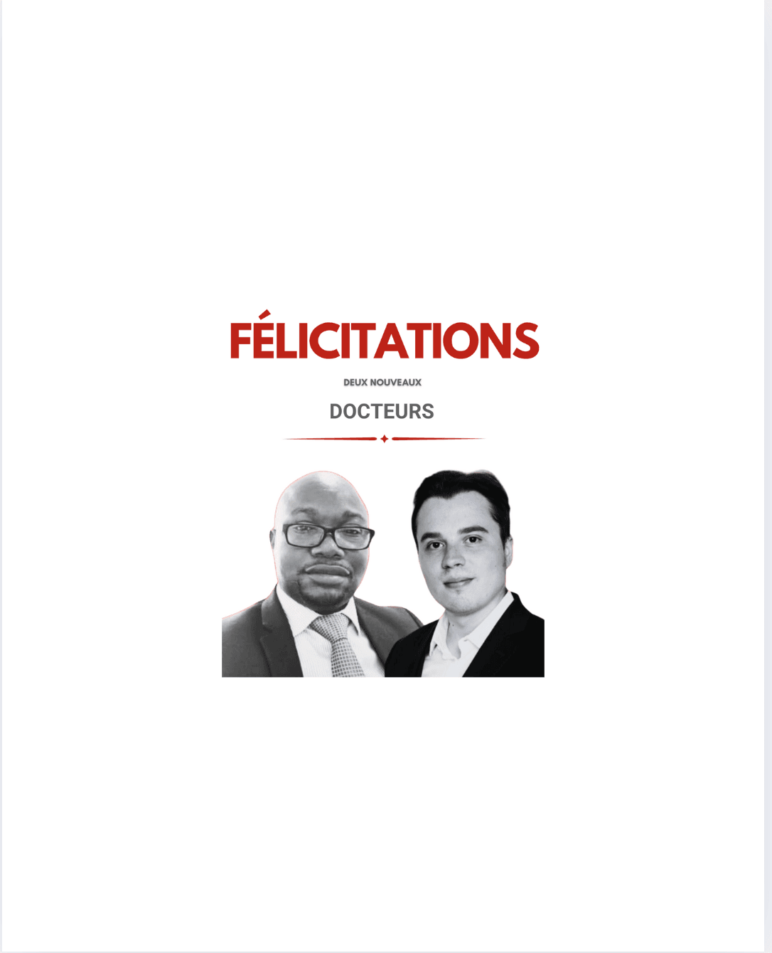 Deux docteurs de plus à l&rsquo;IMSG !