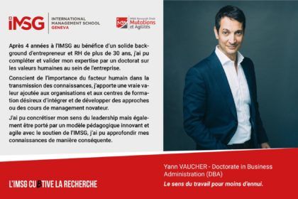 Témoignage de Yann Vaucher : Un sujet passionnant et “disruptant” sur l’ennui en entreprise.